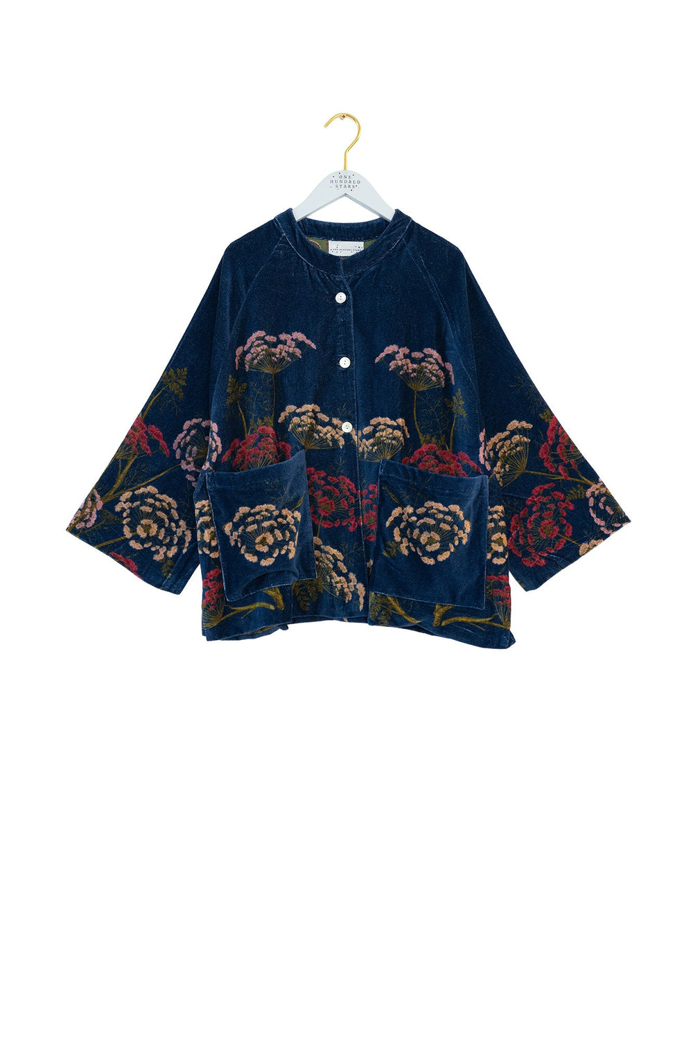 Parsley Seed Navy Velvet Jacket - One Hundred Stars