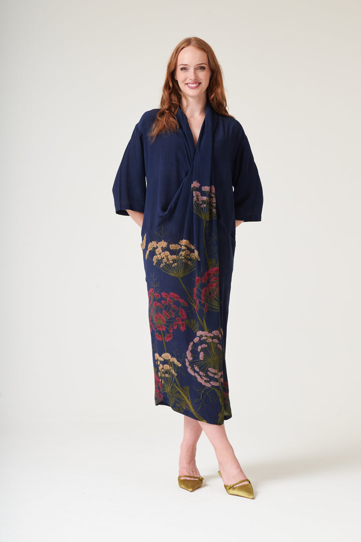 Parsley Seed Navy Rachel Dress - One Hundred Stars