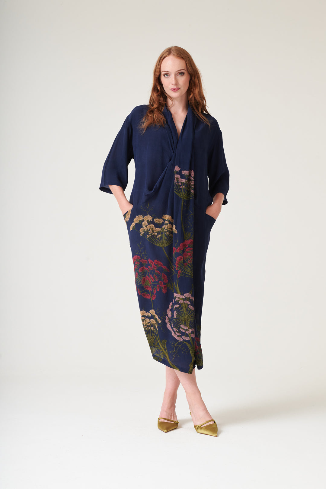 Parsley Seed Navy Rachel Dress - One Hundred Stars