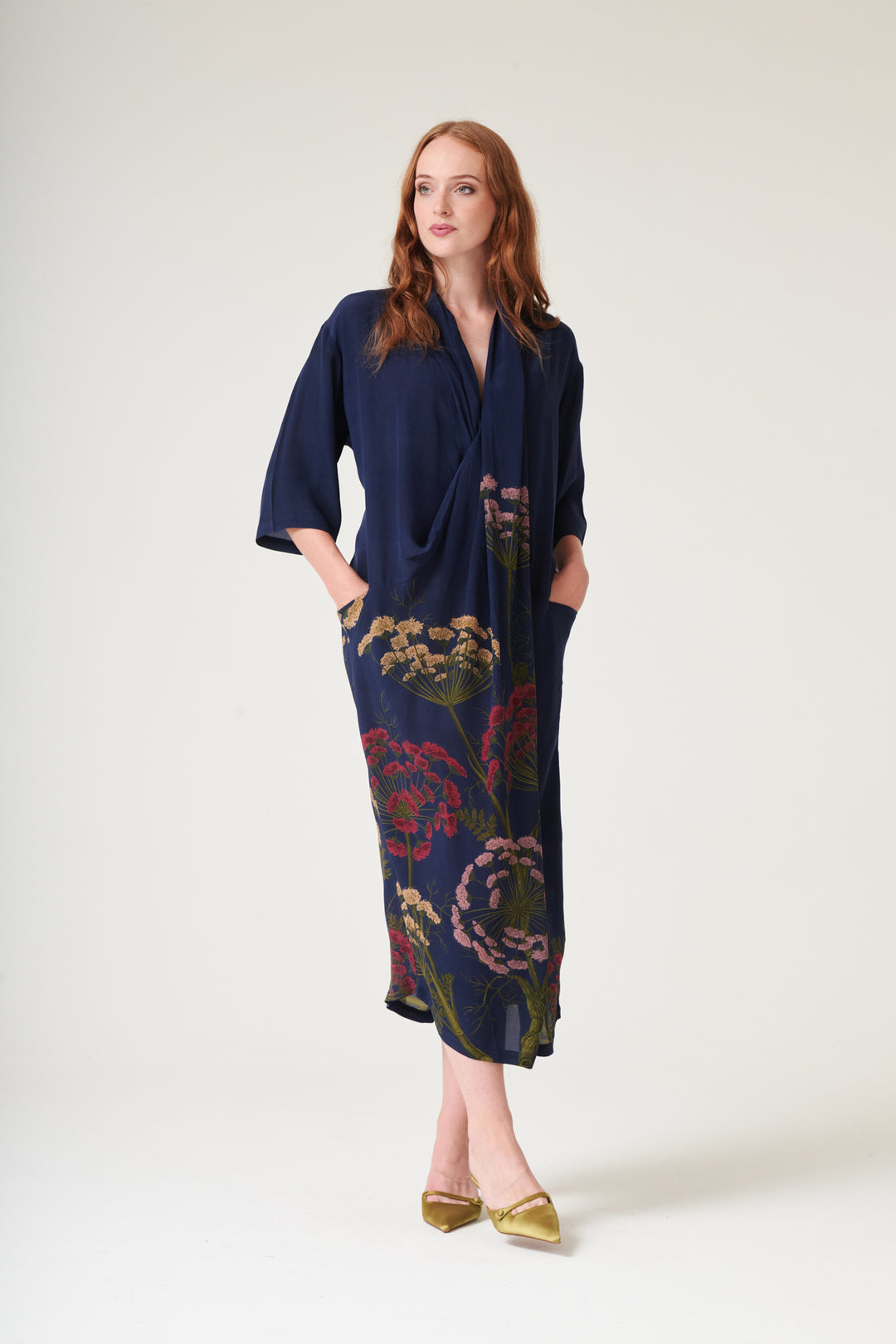 Parsley Seed Navy Rachel Dress - One Hundred Stars