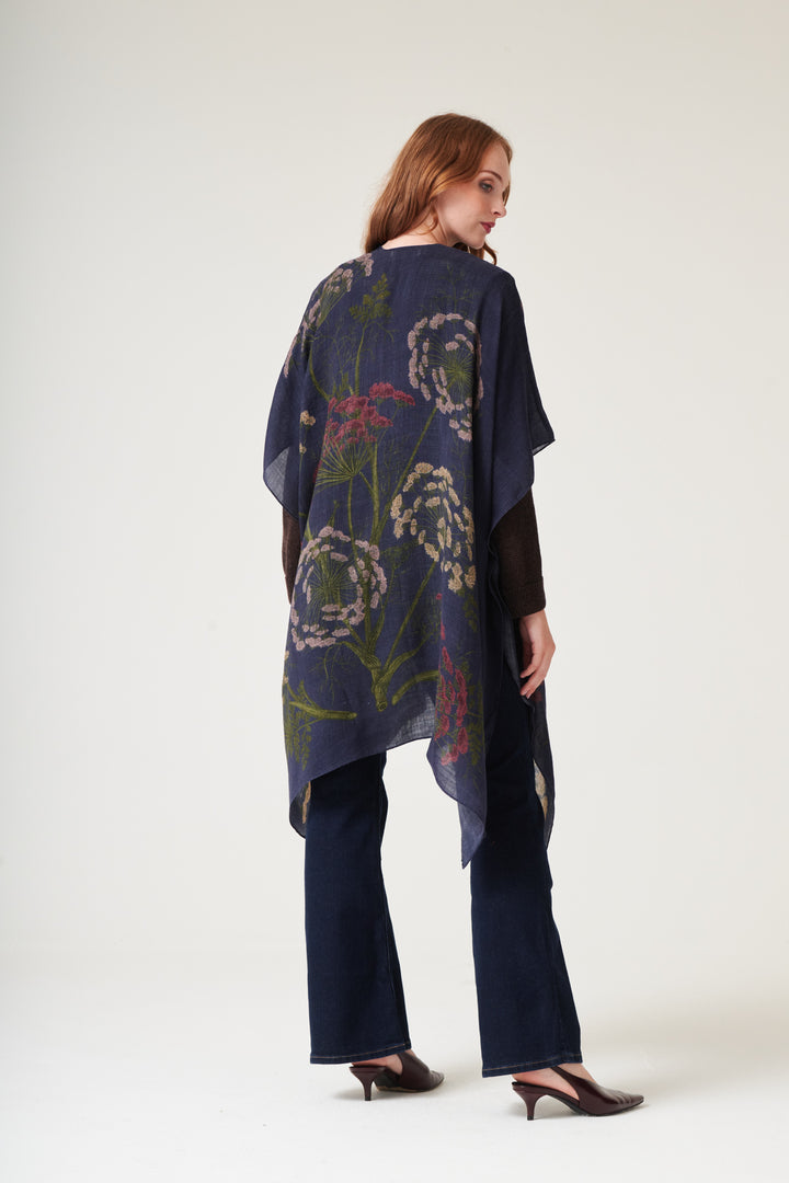 Parsley Seed Navy Wool Throwover - One Hundred Stars