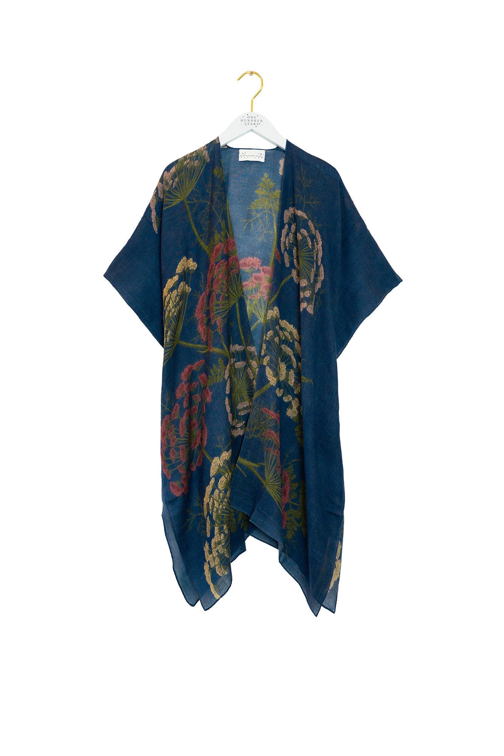 Parsley Seed Navy Wool Throwover - One Hundred Stars