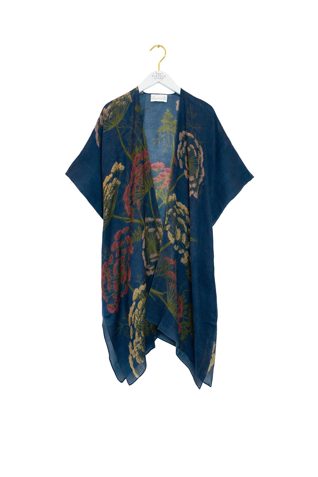 Parsley Seed Navy Wool Throwover - One Hundred Stars
