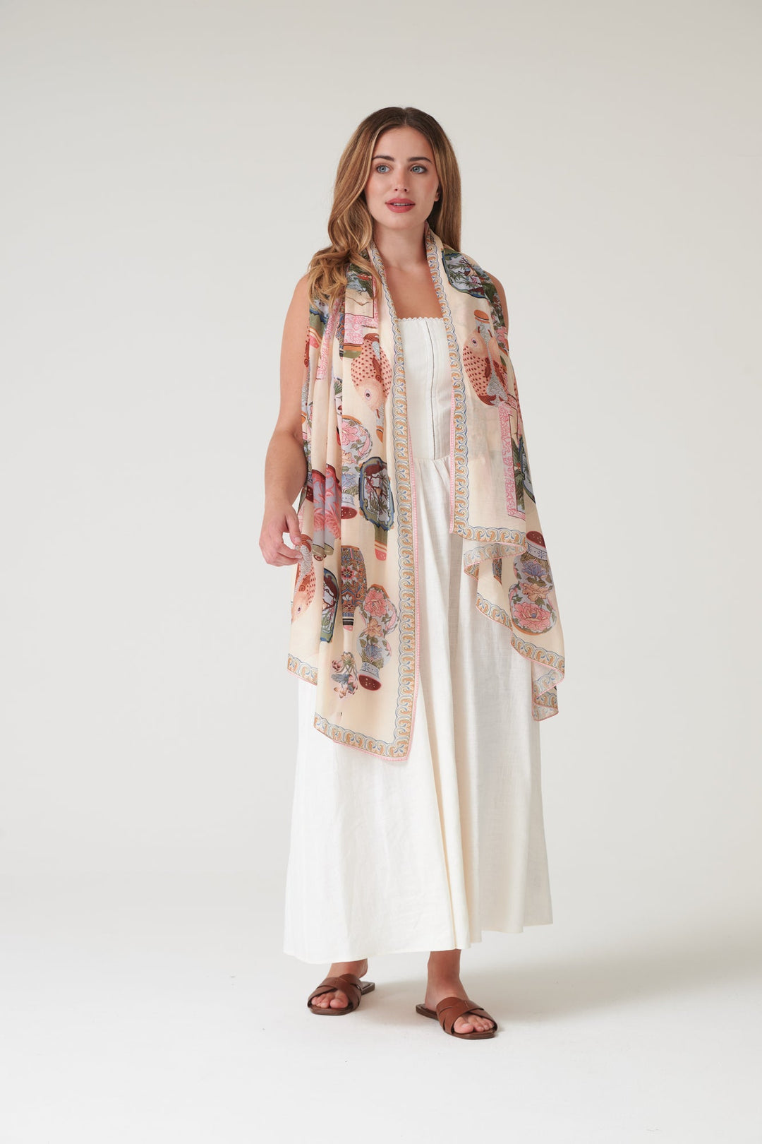 Perfume Bottles Blush Scarf - One Hundred Stars