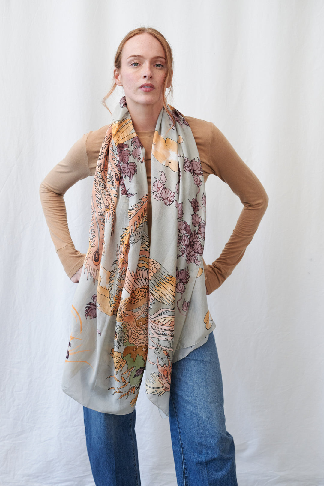 Phoenix Grey Scarf