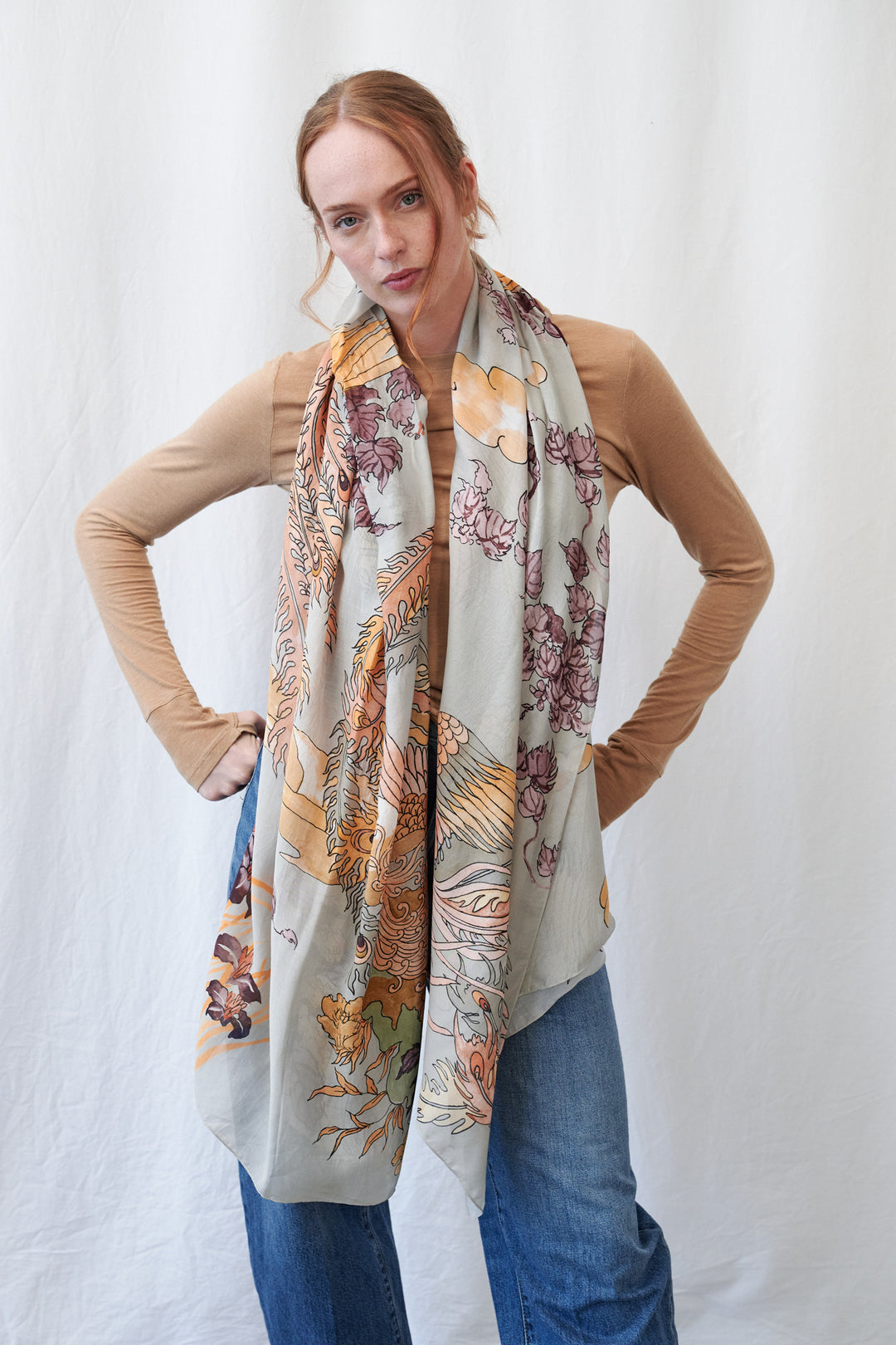 Phoenix Grey Scarf