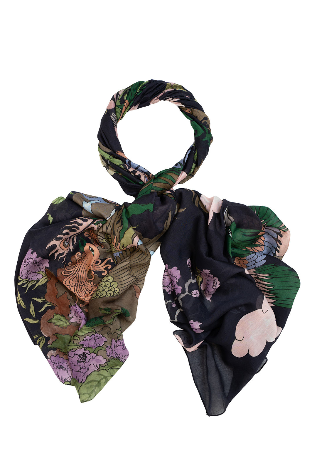 Phoenix Midnight Blue Scarf - One Hundred Stars
