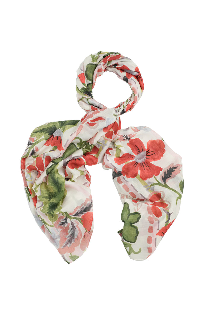 Poppy Red Scarf - One Hundred Stars