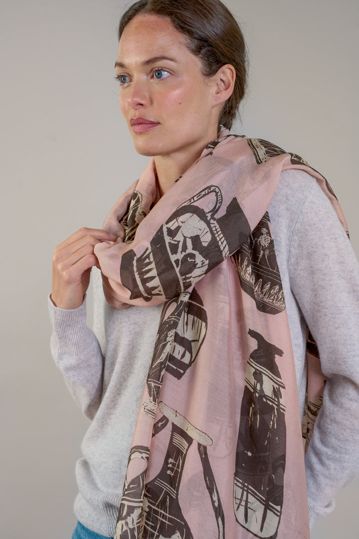 Pots Plaster Pink Scarf