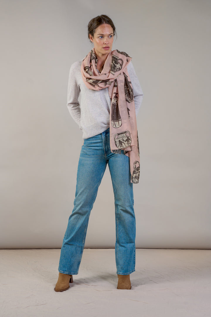 Pots Plaster Pink Scarf