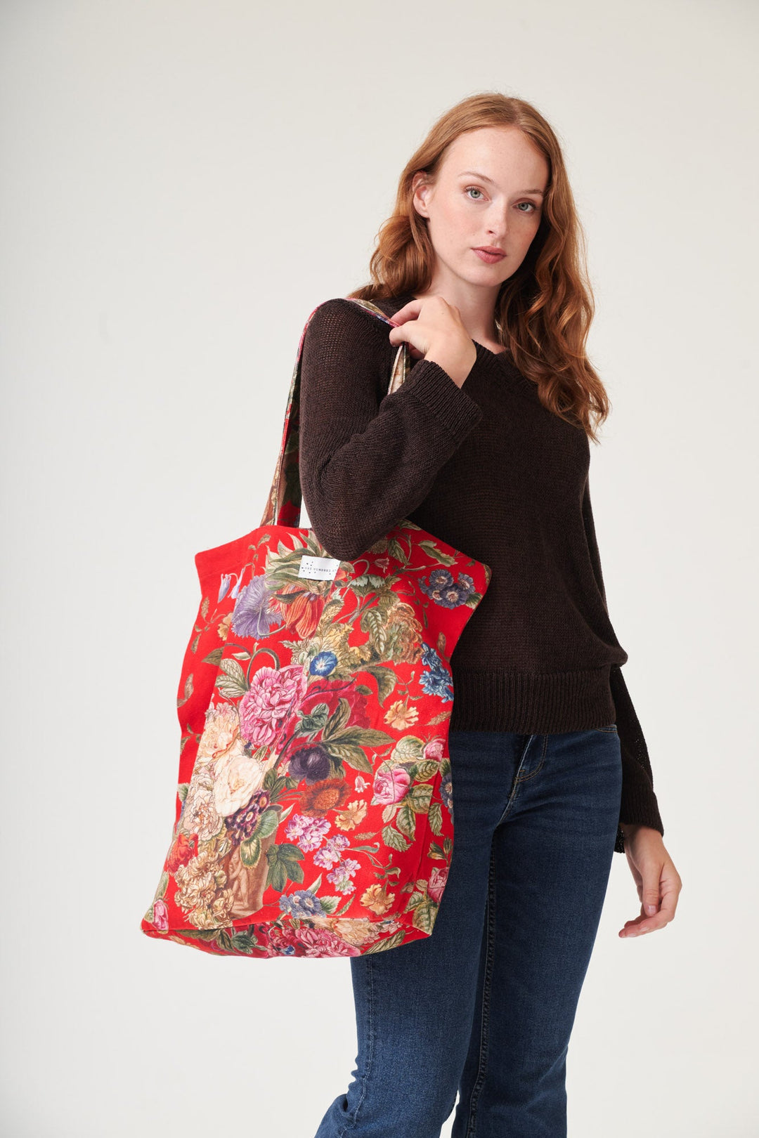 Primula Berry Canvas Bag - One Hundred Stars