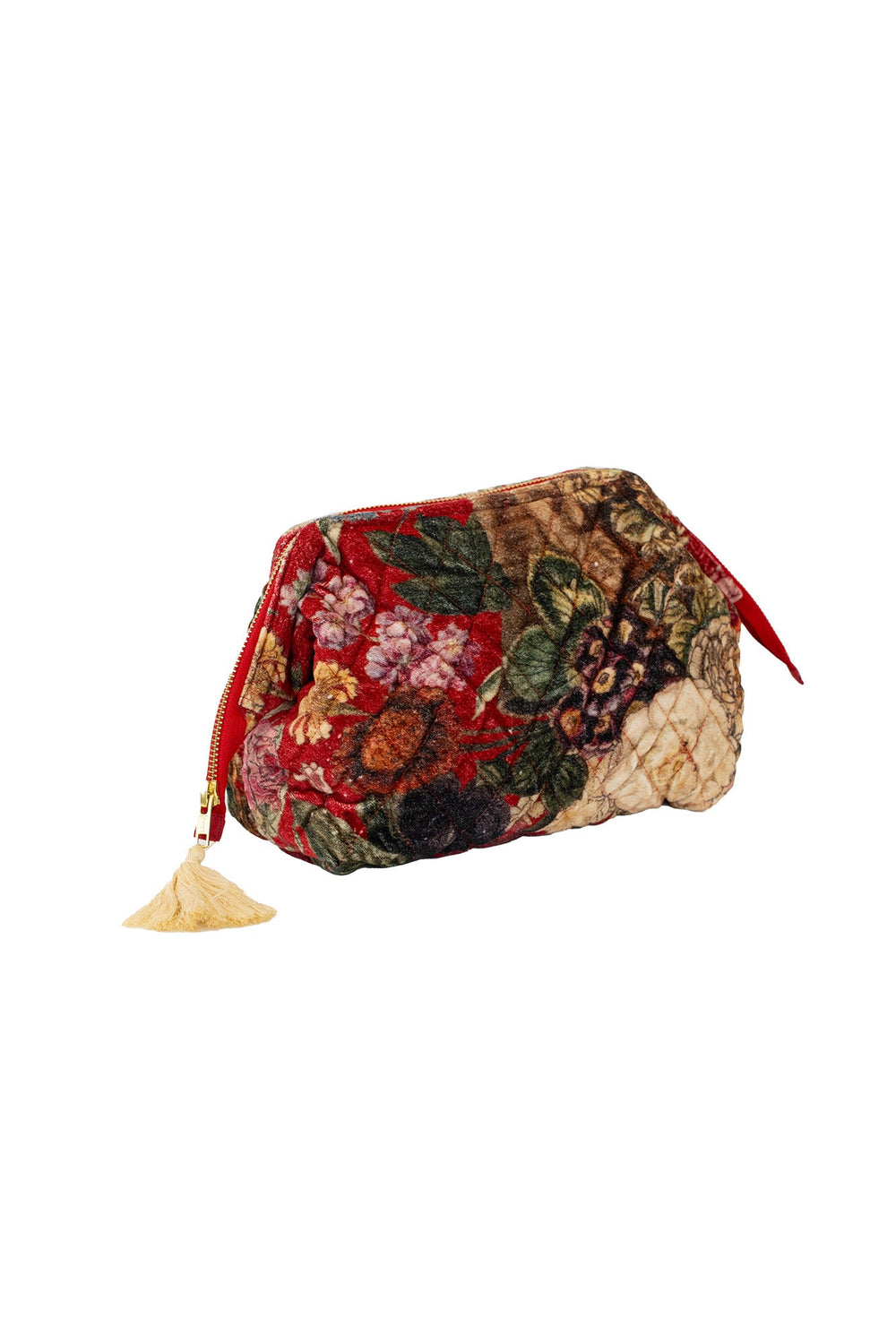 Primula Berry Velvet Pouch - One Hundred Stars