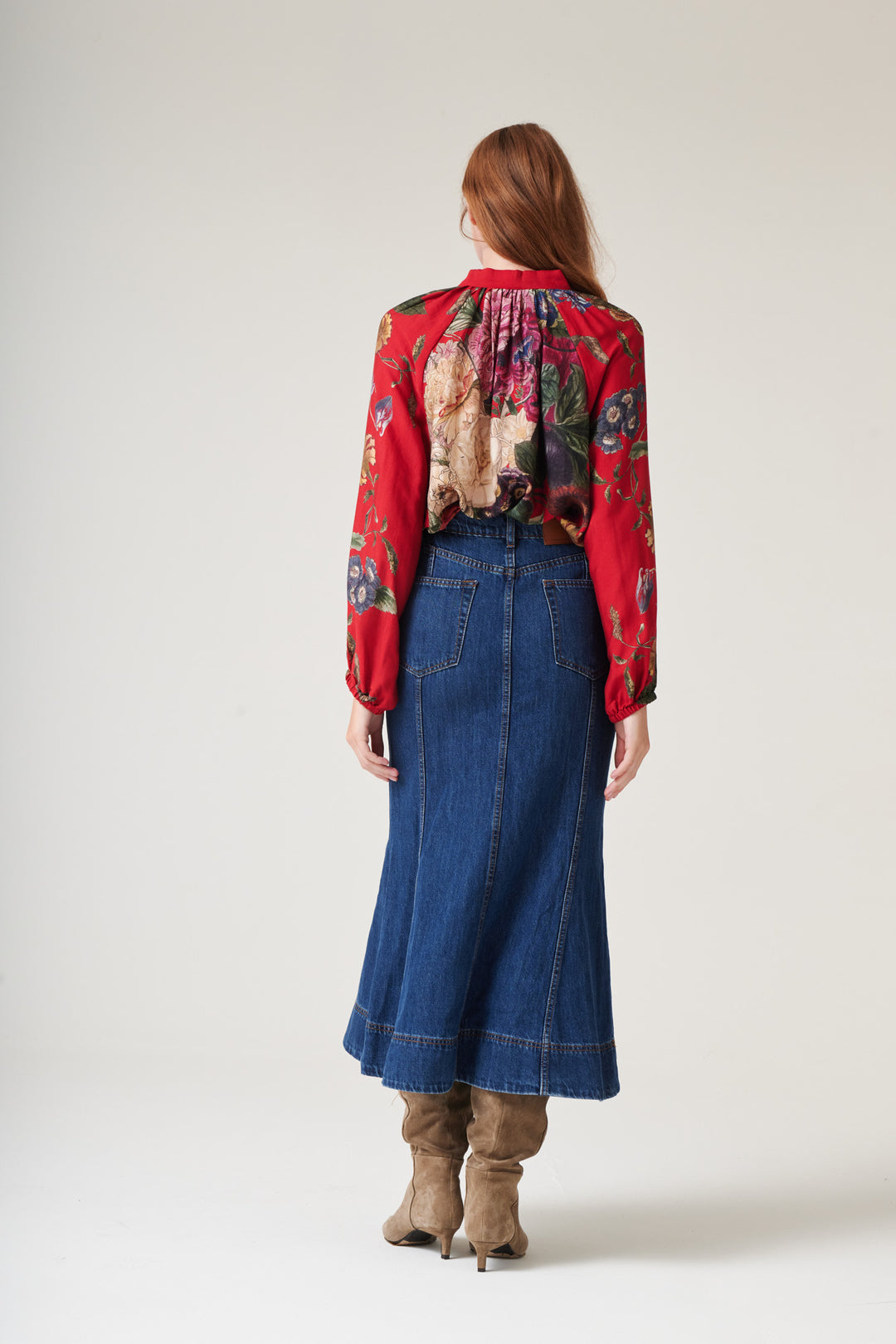 Primula Berry PussyBow Blouse - One Hundred Stars