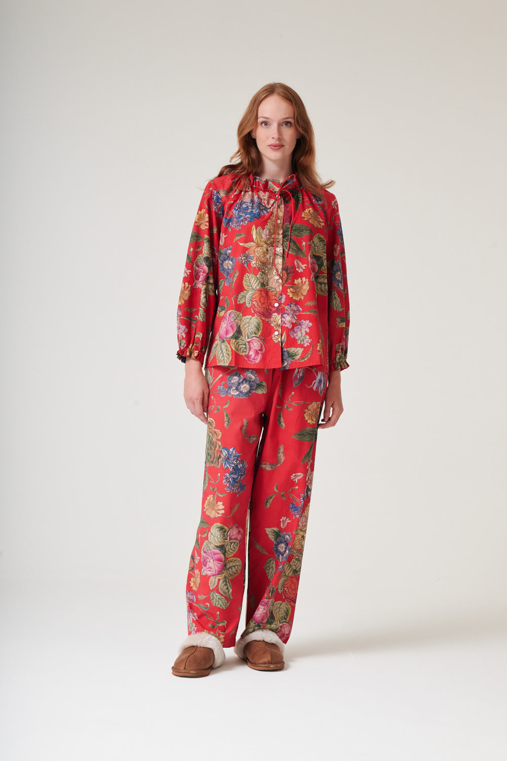 Primula Berry Poplin Pyjama Set - One Hundred Stars