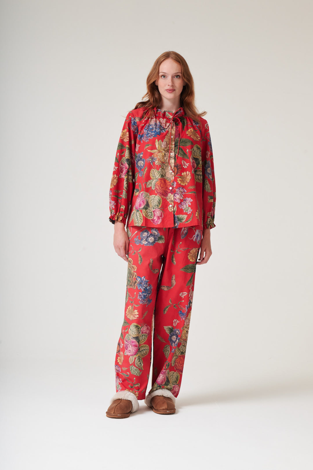 Primula Berry Poplin Pyjama Set - One Hundred Stars