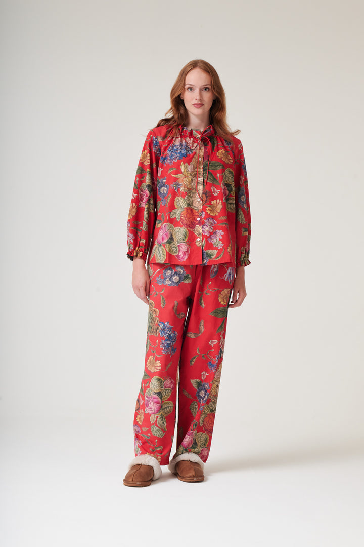 Primula Berry Poplin Pyjama Set - One Hundred Stars
