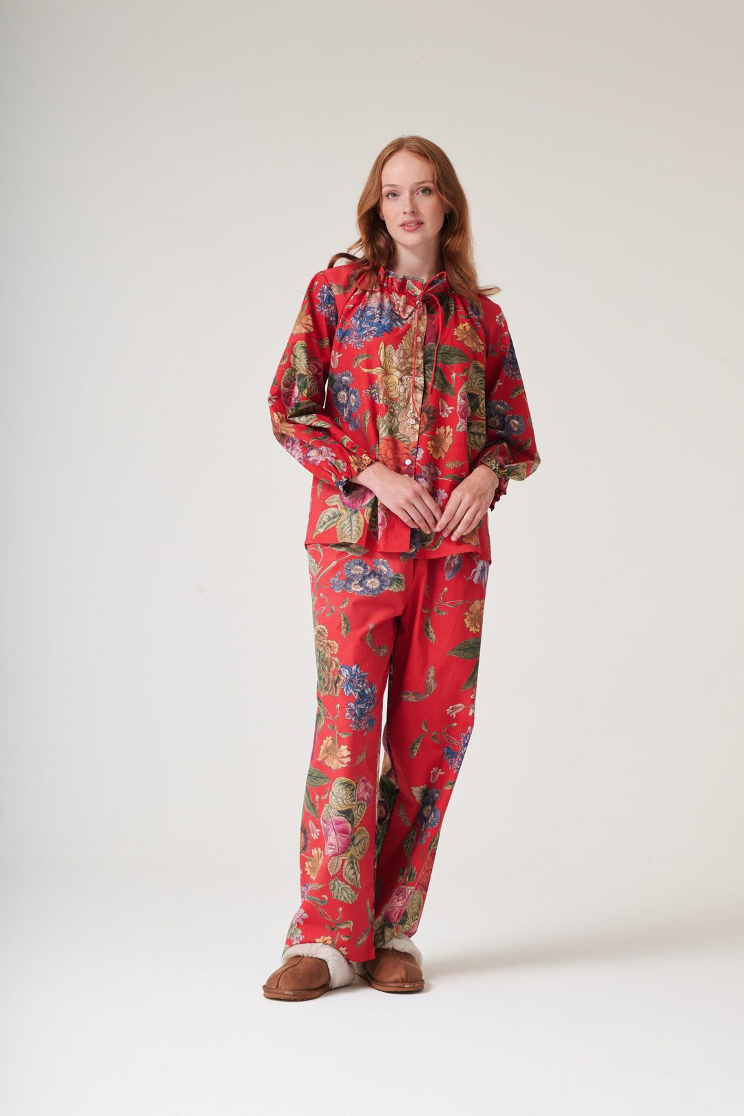 Primula Berry Poplin Pyjama Set - One Hundred Stars