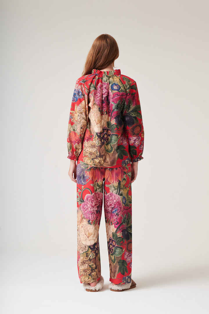Primula Berry Poplin Pyjama Set - One Hundred Stars
