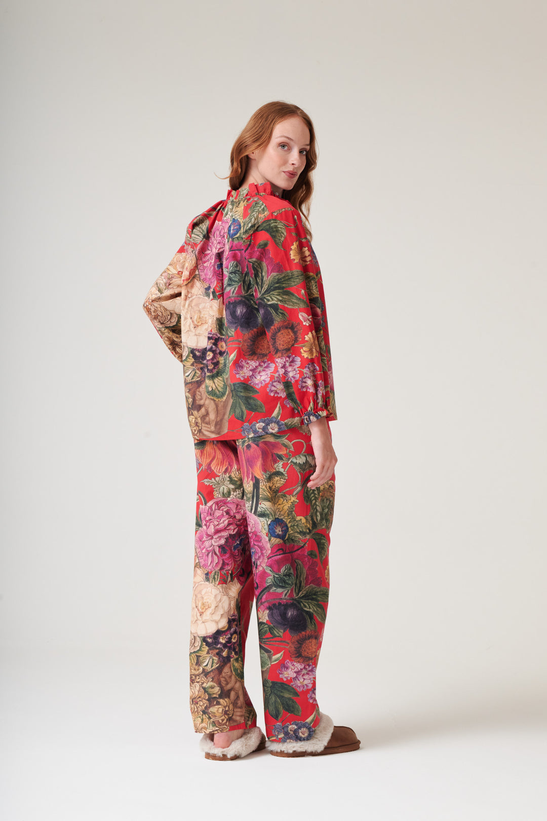 Primula Berry Poplin Pyjama Set - One Hundred Stars