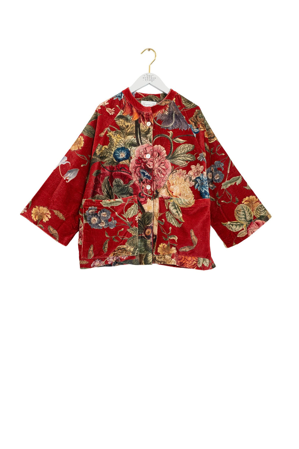 Primula Berry Velvet Jacket - One Hundred Stars