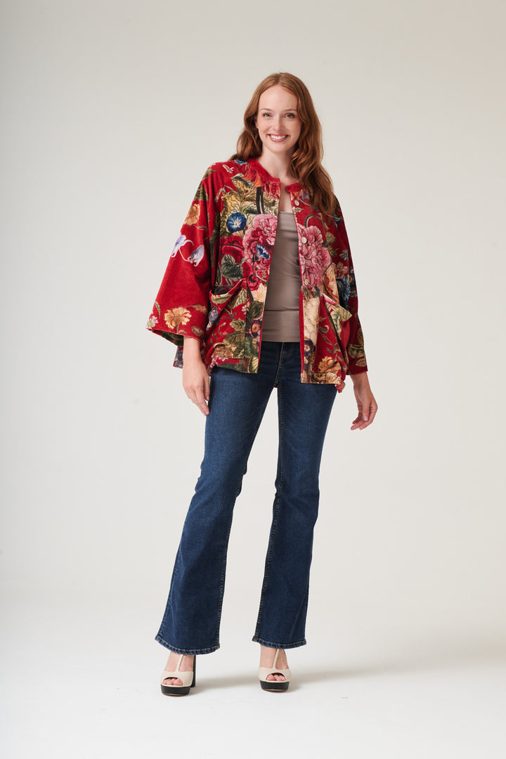 Primula Berry Velvet Jacket - One Hundred Stars