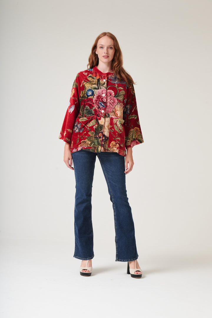 Primula Berry Velvet Jacket - One Hundred Stars