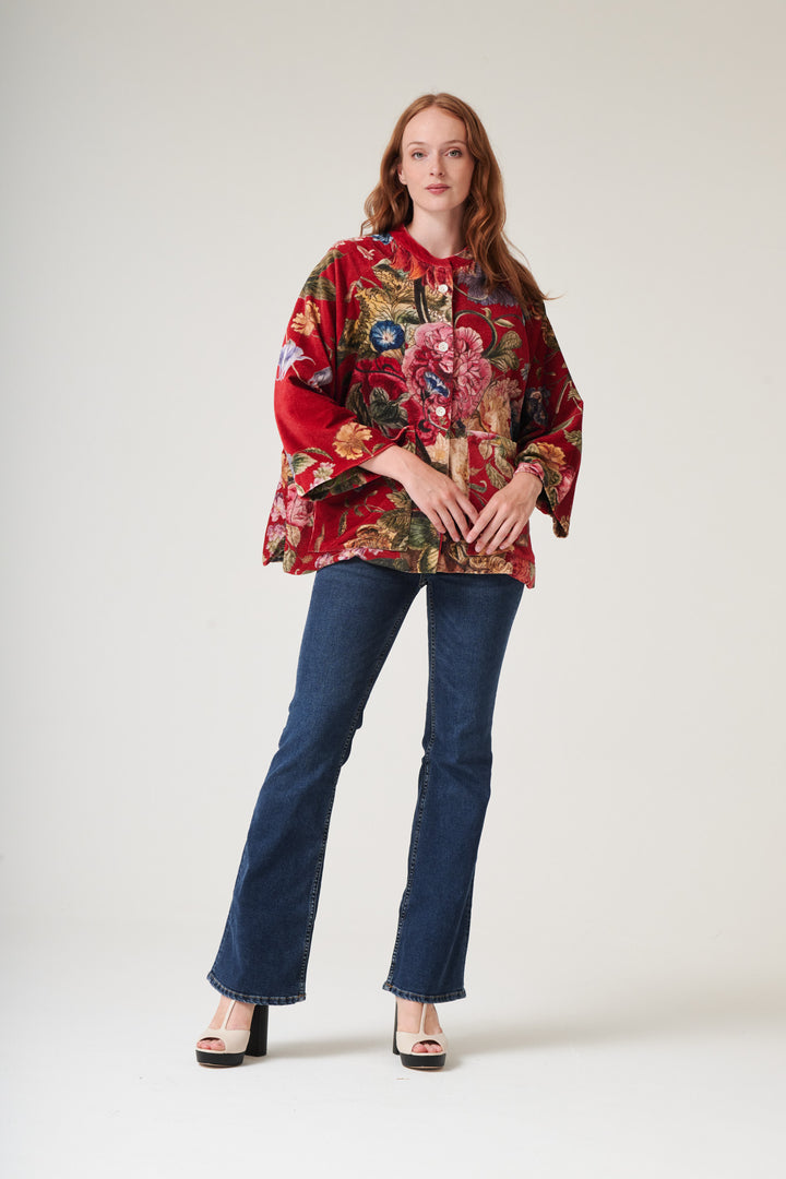Primula Berry Velvet Jacket - One Hundred Stars