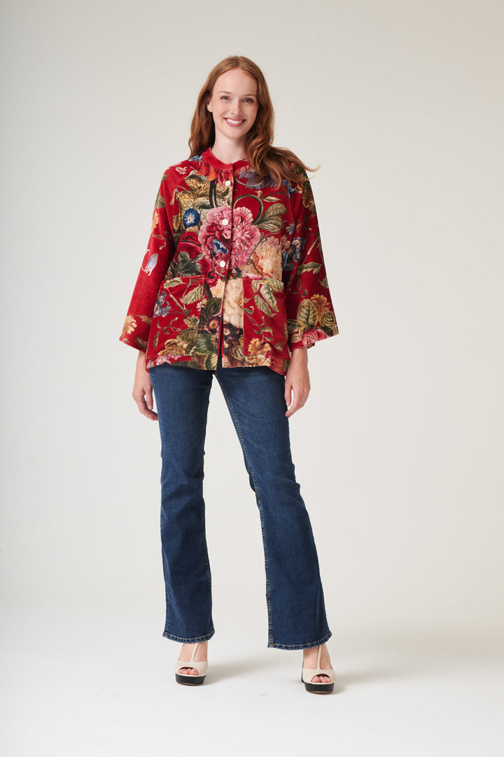 Primula Berry Velvet Jacket - One Hundred Stars