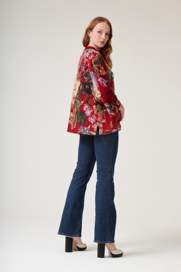 Primula Berry Velvet Jacket - One Hundred Stars