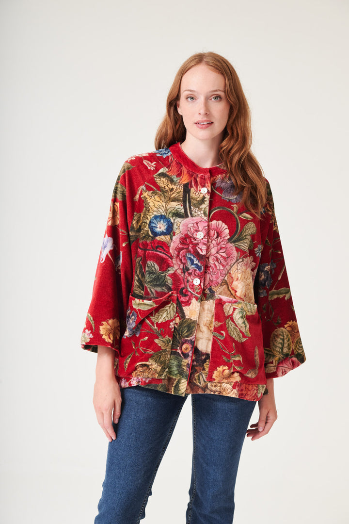 Primula Berry Velvet Jacket - One Hundred Stars