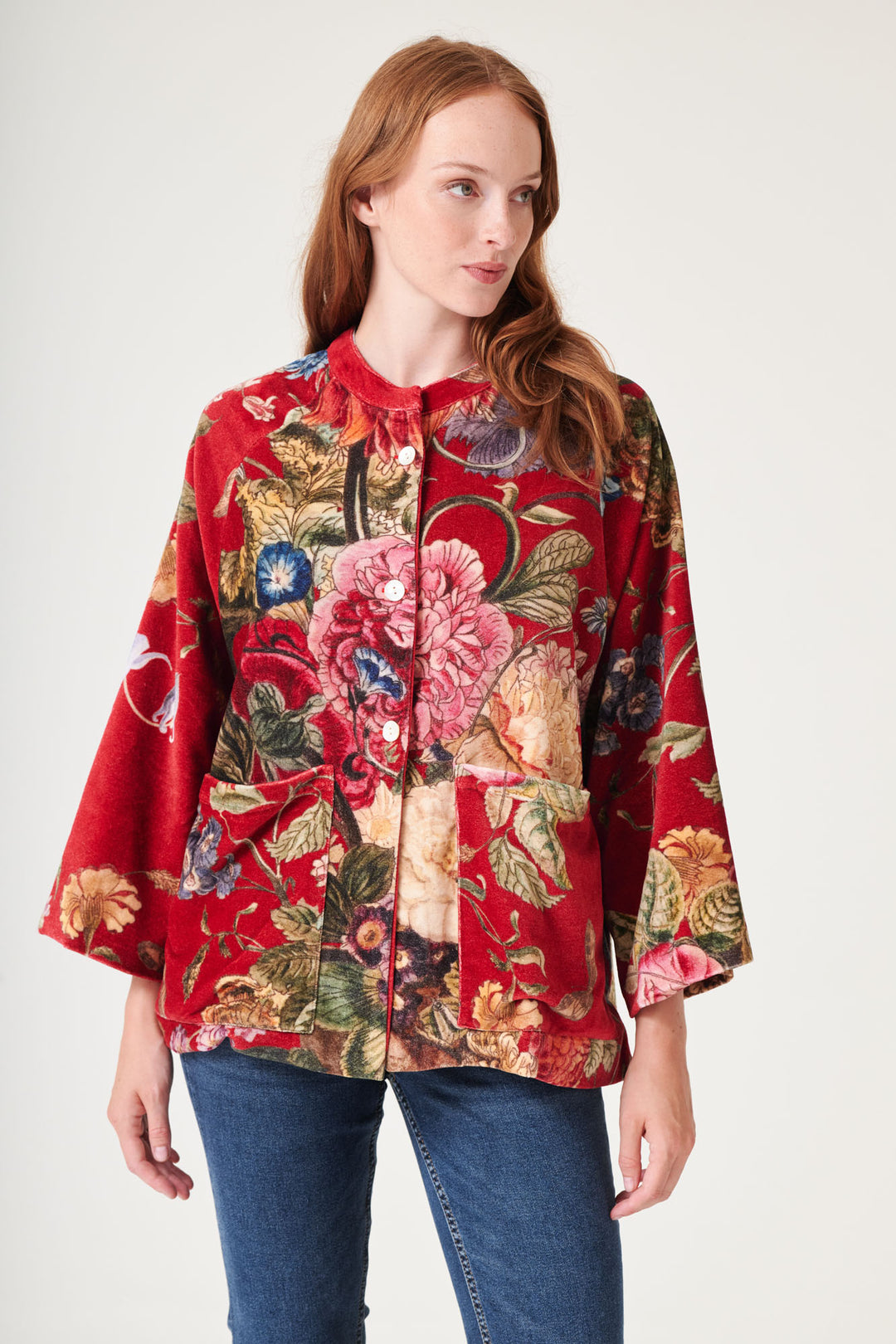 Primula Berry Velvet Jacket - One Hundred Stars