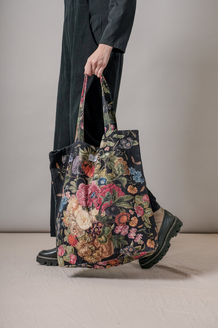 Primula Black Canvas Bag