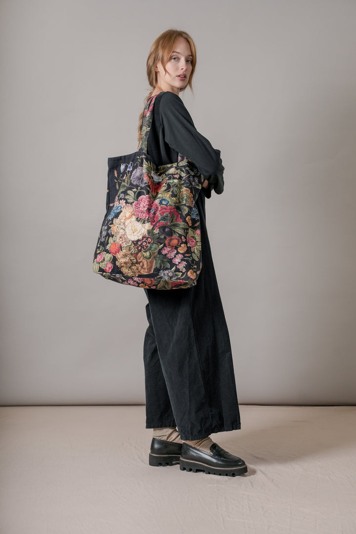 Primula Black Canvas Bag