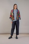 Primula Black Crepe Kimono