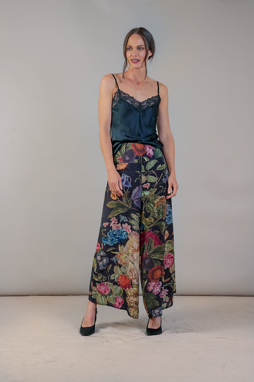 Primula Black Crepe Palazzo Pants