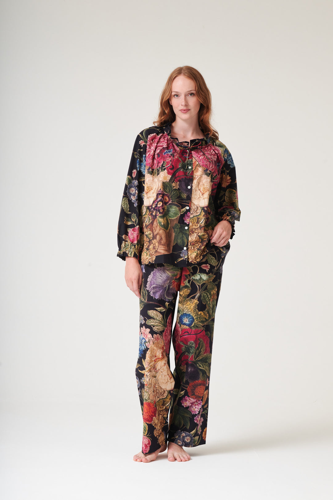 Primula Black Poplin Pyjama Set - One Hundred Stars