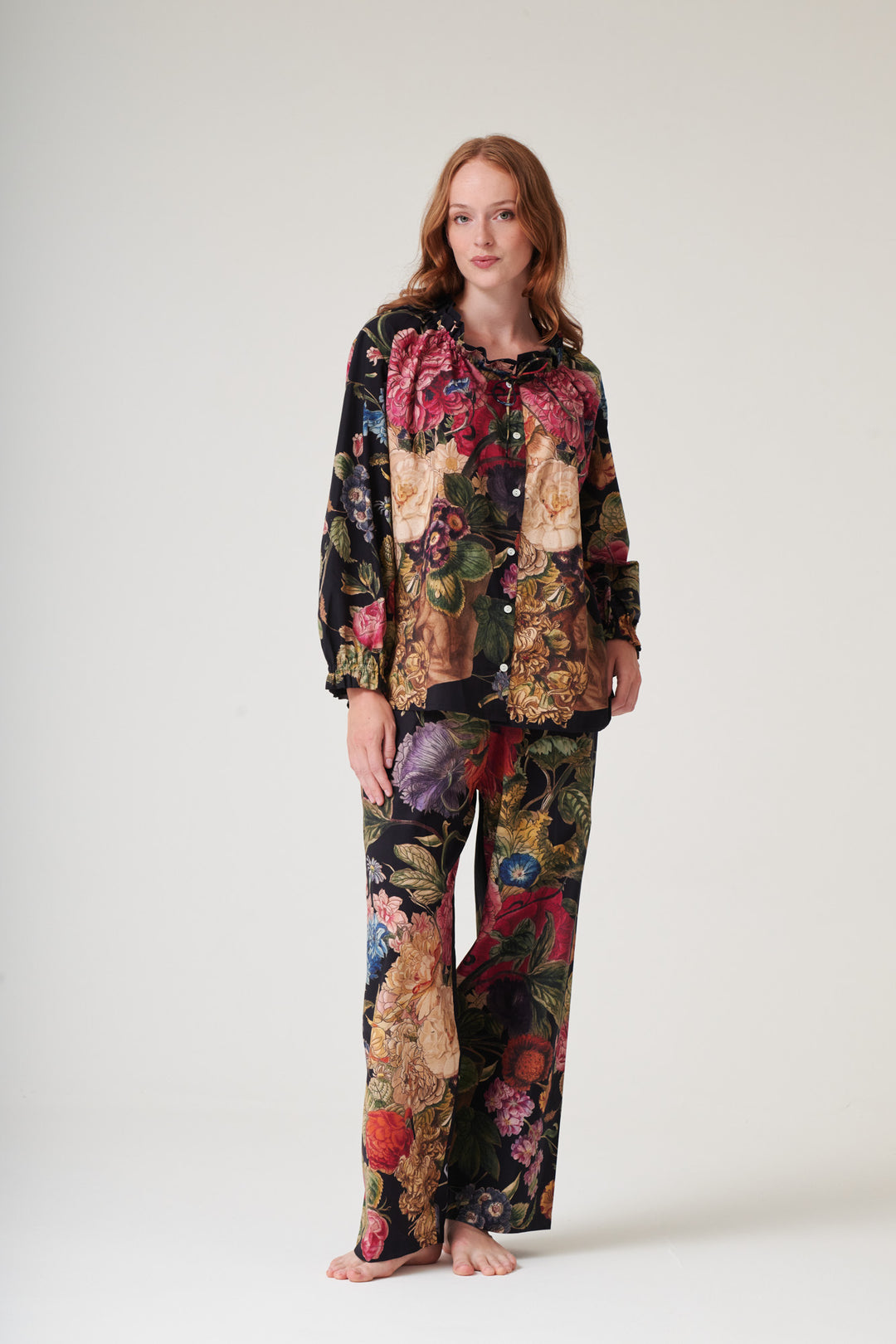 Primula Black Poplin Pyjama Set - One Hundred Stars