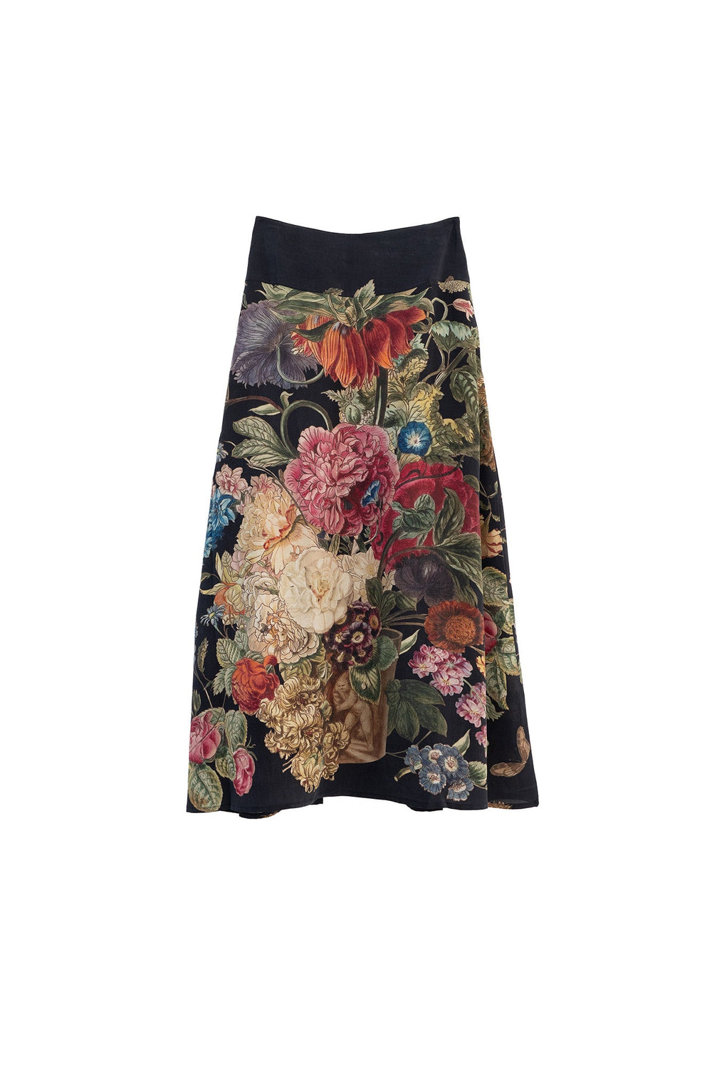 Primula Black A - line Maxi Skirt - One Hundred Stars