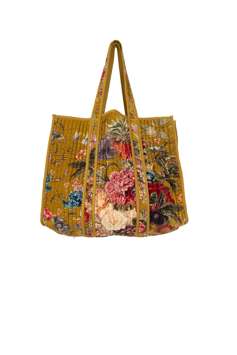 Primula Gold Large Velvet Tote Bag - One Hundred Stars