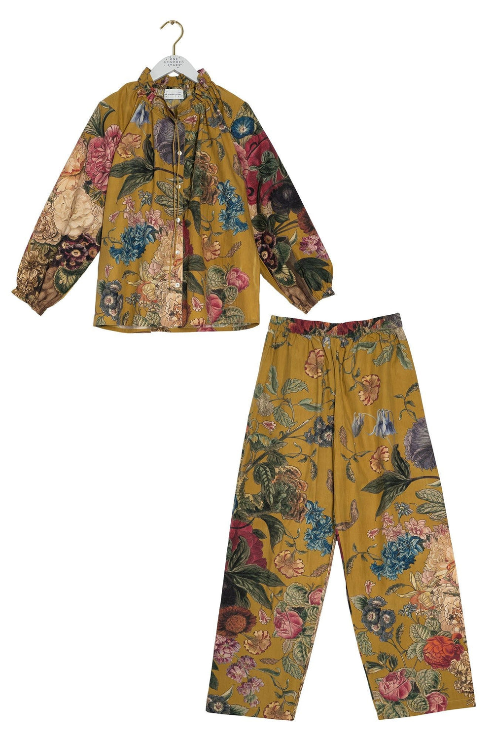 Primula Gold Poplin Pyjama Set - One Hundred Stars