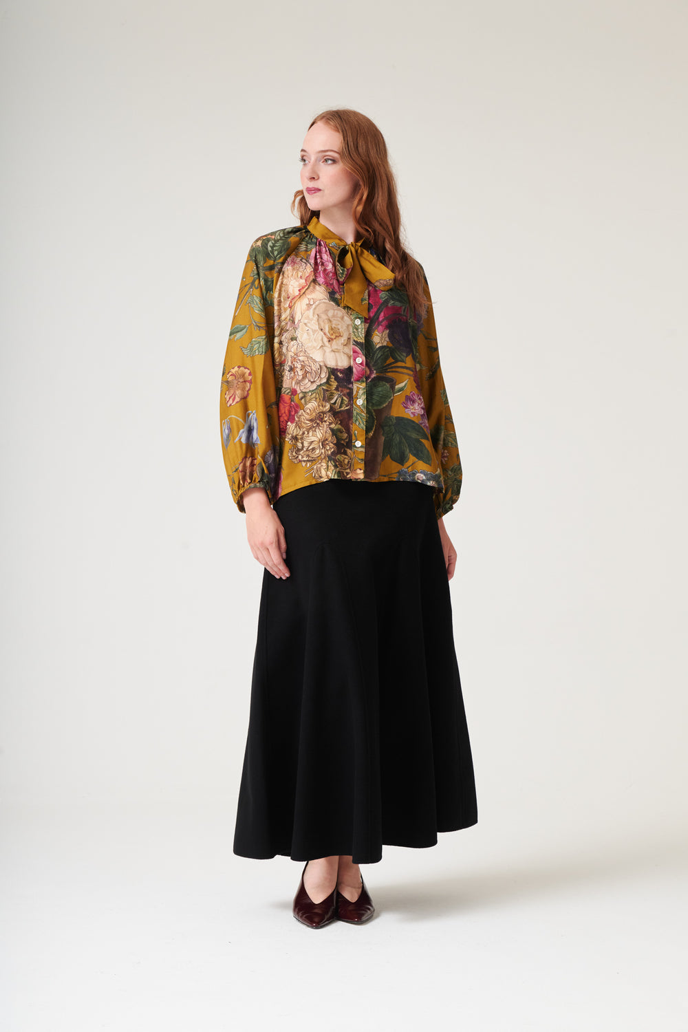Primula Gold PussyBow Blouse - One Hundred Stars