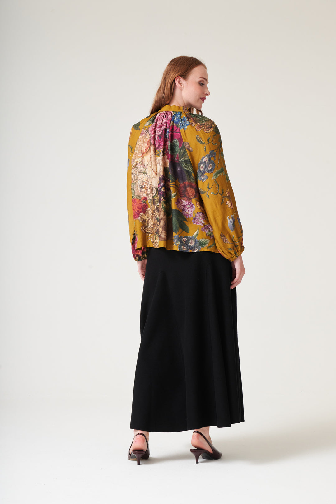 Primula Gold PussyBow Blouse - One Hundred Stars