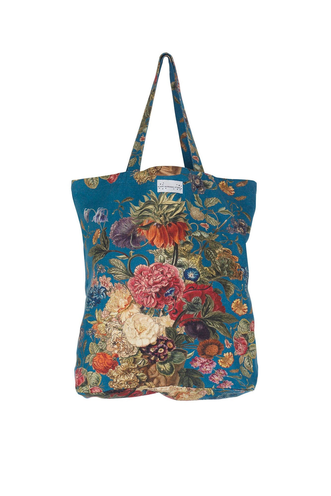 Primula Teal Canvas Bag - One Hundred Stars