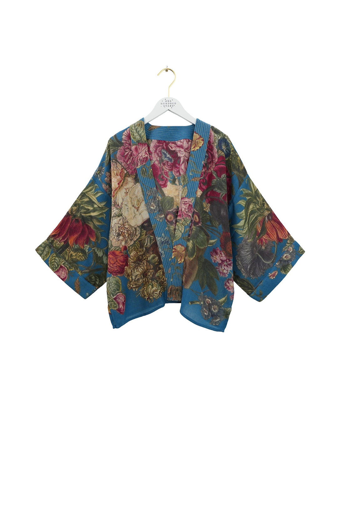 Primula Teal Wool Kimono - One Hundred Stars