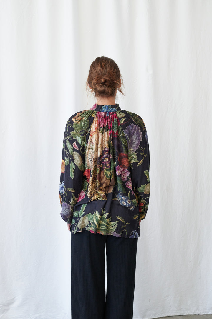 Primula Black PussyBow Blouse