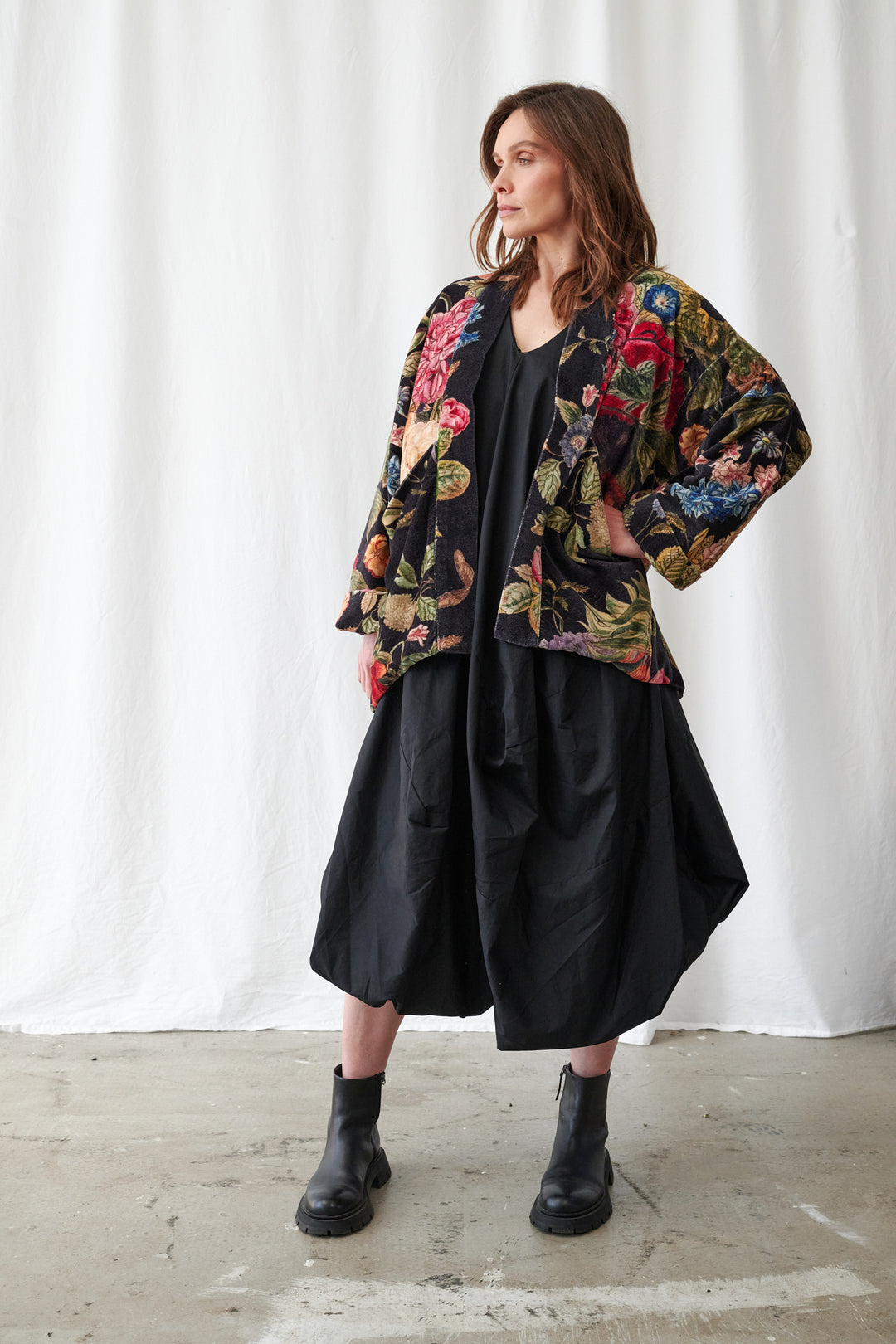 Primula Black Velvet Pocket Jacket