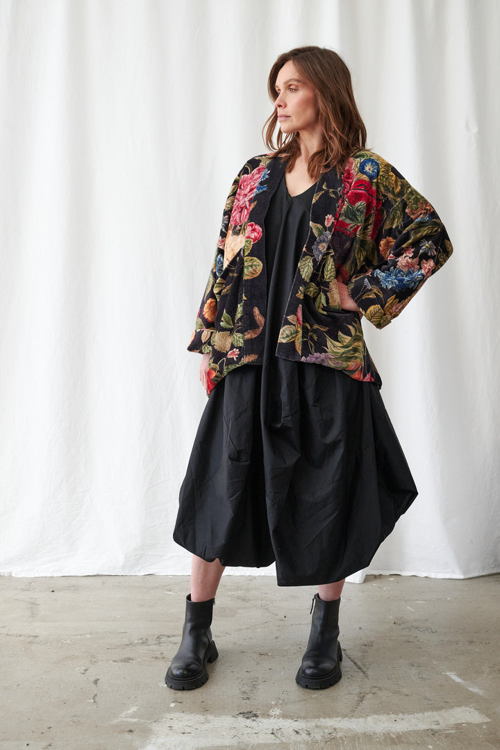 Primula Black Velvet Pocket Jacket
