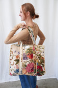 Primula Stone Velvet Tote Bag