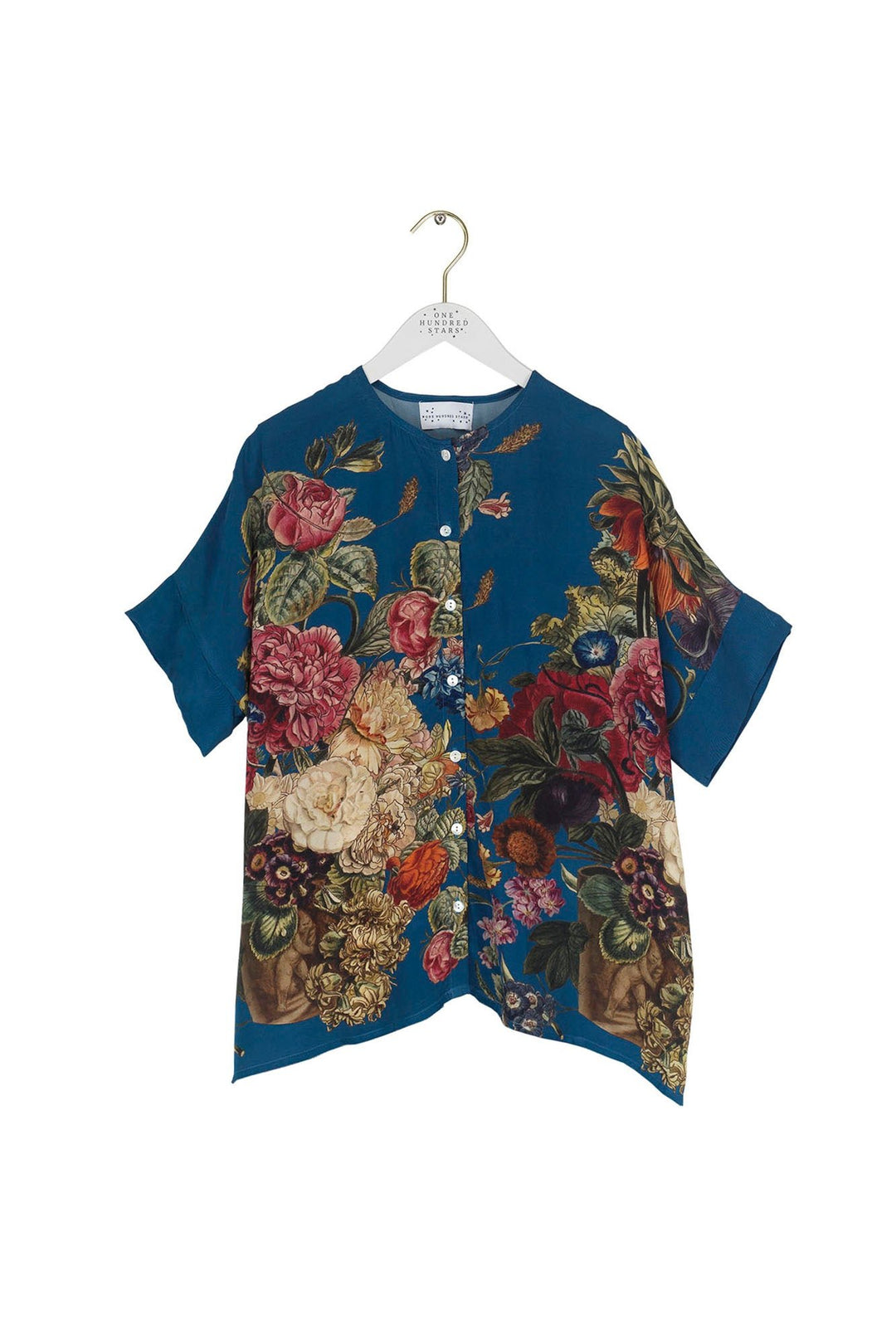 Primula Teal Tea Blouse - One Hundred Stars