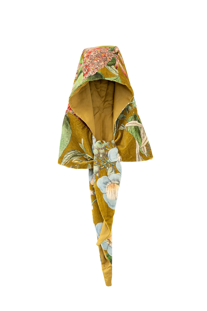 Rhodoleia Gold Velvet Hood